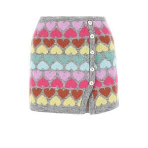Marco Rambaldi Women Embroidered Mohair Blend Mini Skirt
